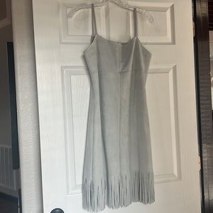 Custom Faux Suede 🤠Rodeo🤠 Fringe Dress